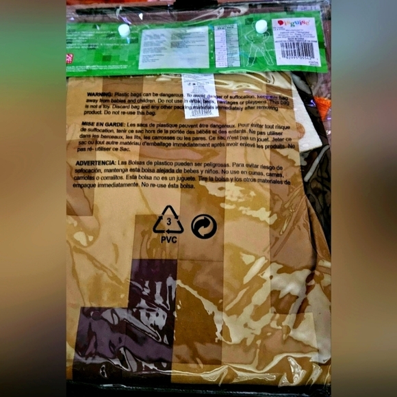 Minecraft Kids Hooded HalloweenCostume Jumpsuit Classic Husk JackO'Lantern - Picture 7 of 7